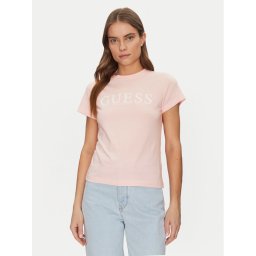 Guess Тишърт V5GI15 J1314 Розов Shirt Fit