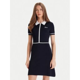 Guess Плетена рокля V5GK00 Z3D60 Тъмносин Regular Fit