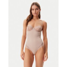 Calvin Klein Underwear Боди 000QF8002E Бежов