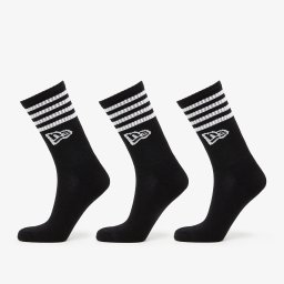 Чорапи New Era Stripe Crew 3-Pack Black 35-38