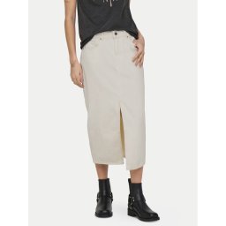 ONLY Дънкова пола Bianca 15319268 Бежов Regular Fit
