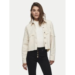 ONLY Дънково яке Elena 15232378 Бежов Regular Fit