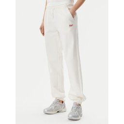 Tommy Jeans Долнище анцуг Script DW0DW20670 Екрю Relaxed Fit