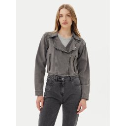 Vila Дънково яке Kiki 14104772 Сив Regular Fit