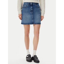 Tommy Jeans Дънкова пола DW0DW20136 Син Mom Fit