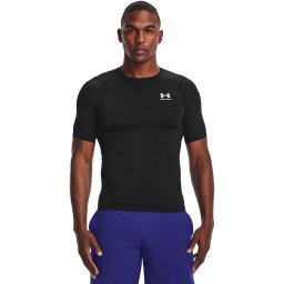 Тениска Under Armour Hg Armour Comp SS Black/ White M