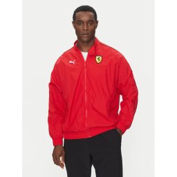 Puma Преходно яке Ferrari Race T7 630215 Червен Regular Fit