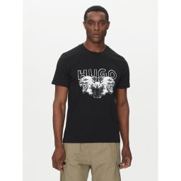 HUGO Тишърт Durro 50538257 Черен Regular Fit