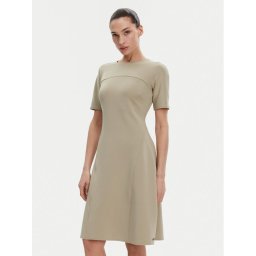 Calvin Klein Ежедневна рокля K20K208151 Бежов Regular Fit