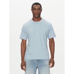HUGO Тишърт 50538246 Светлосиньо Regular Fit