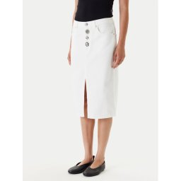 ViCOLO Дънкова пола DD5101 Бял Regular Fit