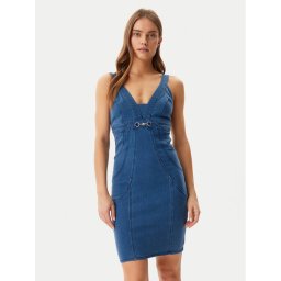 Guess Дънкова рокля W5GK75 D5LK0 Син Regular Fit