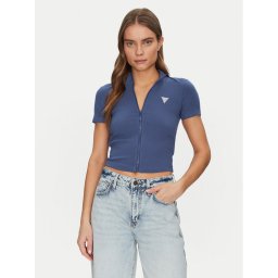 Guess Блуза V5GP25 KCRS2 Син Slim Fit