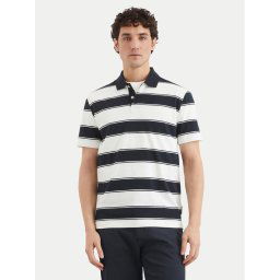 Marc O'Polo Тениска с яка и копчета 522 2145 53046 Черен Regular Fit
