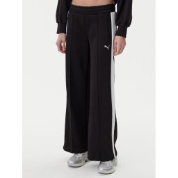 Puma Долнище анцуг T7 629803 Черен Wide Leg