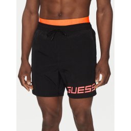 Guess Плувни шорти F5GT12 WH1C2 Черен Regular Fit