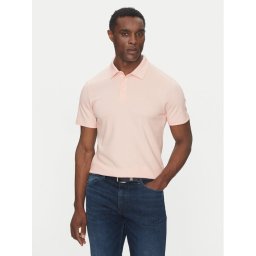 BOSS Тениска с яка и копчета Palosh 30 50471335 Розов Slim Fit