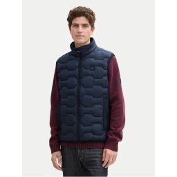 Tom Tailor Елек 1044088 Тъмносин Regular Fit