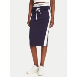 PINKO Пола тип молив Marmolada Gonna 104740 A2FQ Тъмносин Slim Fit