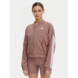 adidas Яке бомбър Essentials 3-Stripes JD5318 Розов Loose Fit