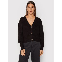 Vero Moda Кардиган Lea 10249632 Черен Relaxed Fit