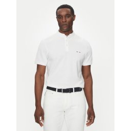 Hechter Paris Тишърт 74006 100912 Бял Regular Fit