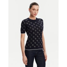 Guess Пуловер W5GR20 Z3D60 Тъмносин Regular Fit