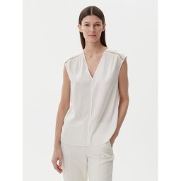 BOSS Блуза Binadi 50540616 Бял Relaxed Fit