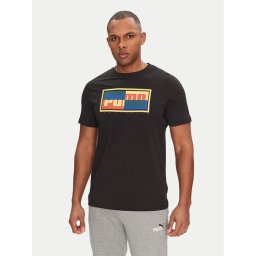Puma Тишърт Graphics Box 684827 Черен Regular Fit