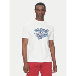 Hechter Paris Тишърт 75018 151917 Бял Regular Fit