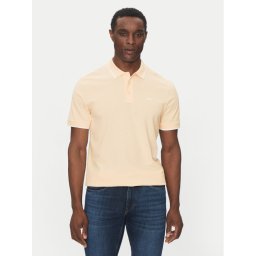 BOSS Тениска с яка и копчета Parlay 190 50494697 Екрю Regular Fit
