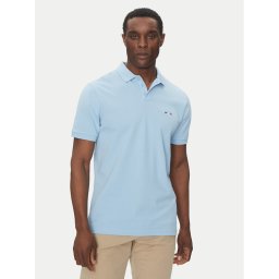 Hechter Paris Тениска с яка и копчета Pique H-Eco 74004 151902 Светлосиньо Regular Fit