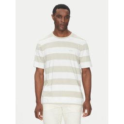 BOSS Тишърт TalesStripe 50499334 Бежов Relaxed Fit