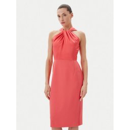 BOSS Коктейлна рокля Datinar 50538291 Коралов Slim Fit