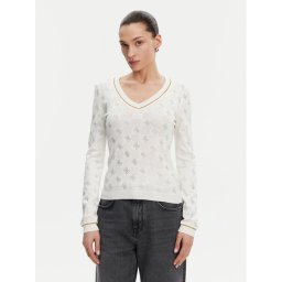 Guess Пуловер W5GR07 Z3D60 Бежов Regular Fit