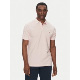 Hechter Paris Тениска с яка и копчета 74004 151902 Розов Regular Fit