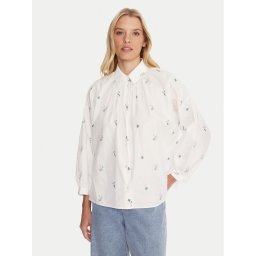 Weekend Max Mara Риза Gilly 2515111132 Бял Relaxed Fit