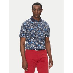 Hechter Paris Тениска с яка и копчета 74028 151920 Тъмносин Regular Fit