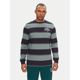 Puma Суитшърт Class Striped 684647 Зелен Regular Fit