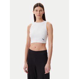 Puma топ Ess 629765 Бял Slim Fit
