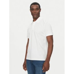 Scotch & Soda Тениска с яка и копчета 179201 Бял Regular Fit