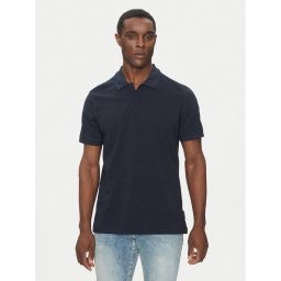 Scotch & Soda Тениска с яка и копчета 179201 Тъмносин Regular Fit