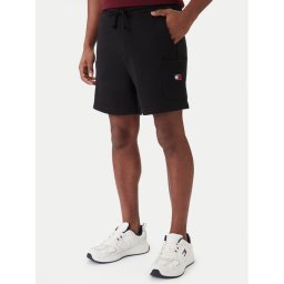 Tommy Jeans Спортни шорти Badge DM0DM18479 Черен Regular Fit