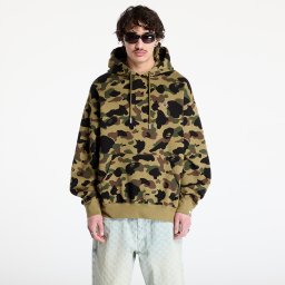 Суитшърт A BATHING APE 1St Camo Jacquard One Point Relaxed Fit Pullover Hoodie UNISEX Green M