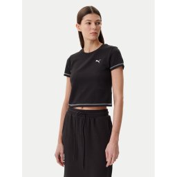 Puma Тишърт Dare To 629806 Черен Slim Fit