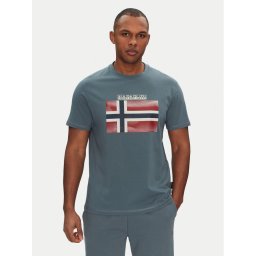 Napapijri Тишърт S-Lari NP0A4IE5G1Y1 Син Regular Fit