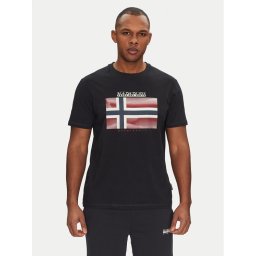 Napapijri Тишърт S-Lari NP0A4IE59411 Черен Regular Fit