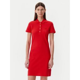 Lacoste Ежедневна рокля EF5473 Червен Slim Fit