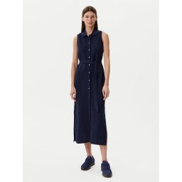 Lacoste Рокля тип риза EF1107 Тъмносин Regular Fit