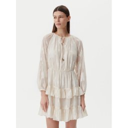 Liu Jo Лятна рокля WA5321 T4304 Екрю Regular Fit